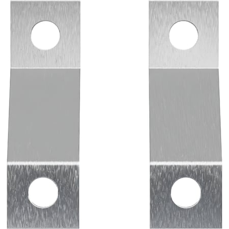 Ekena Millwork Z-Brackets for Barn Door Track, Stainless Steel, PK 2 GB6005TZSS